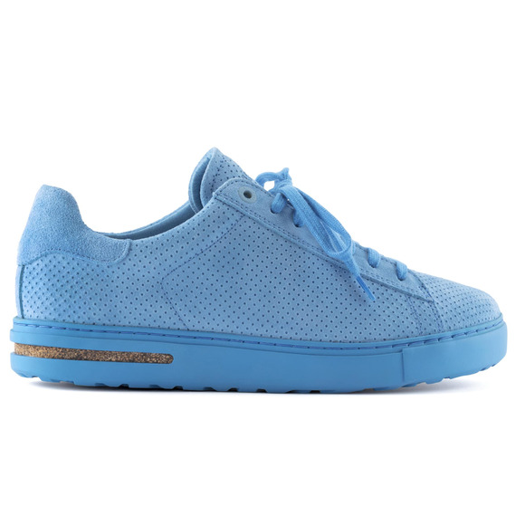 Birkenstock Bend Low Suede Leather Shoes Blue Embossed EU 42 US Women's 11 NWOB - Picture 2 of 15